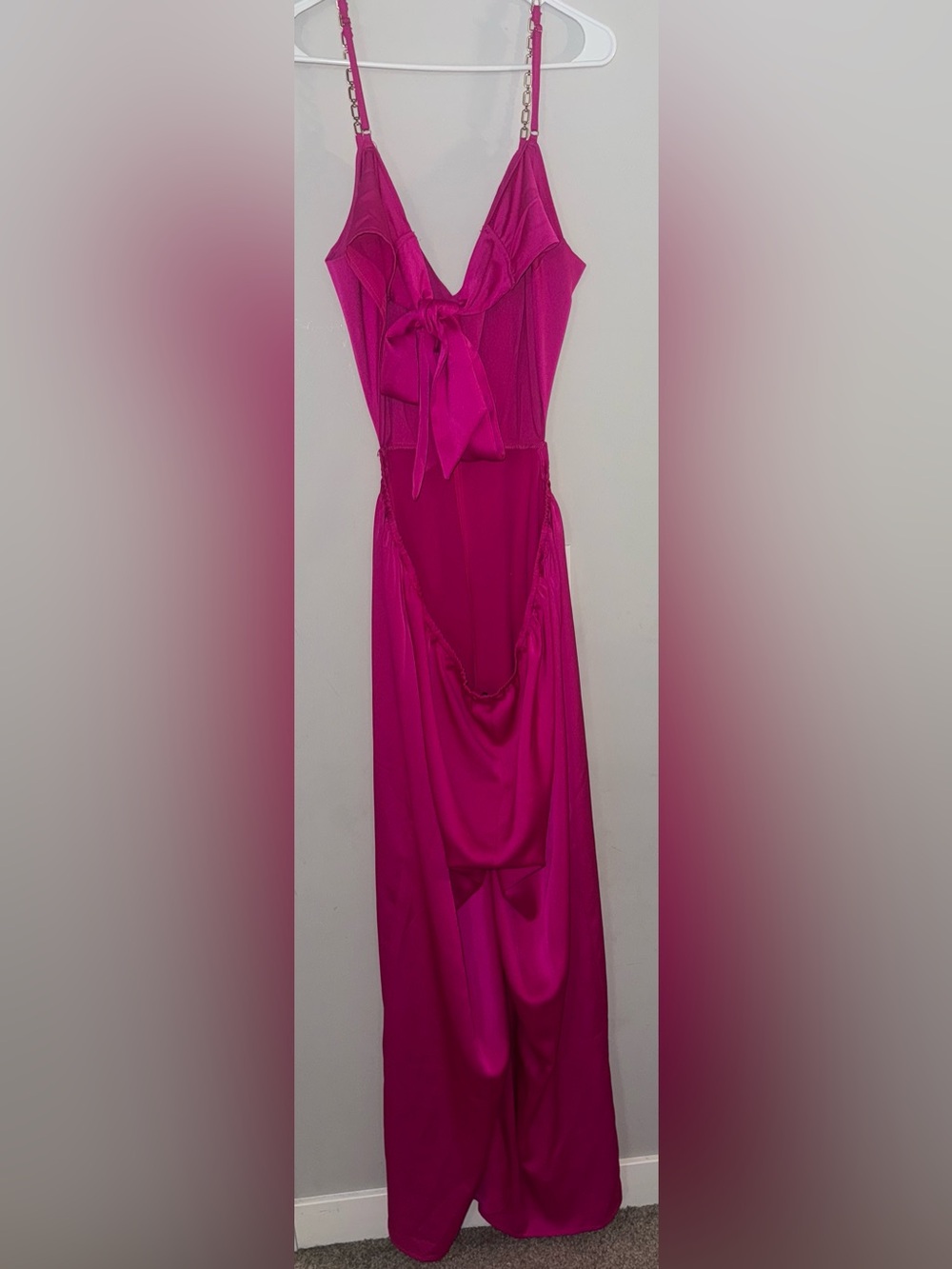 Fashion nova 2x fuchsia jumpsuit - Picture 3 of 7